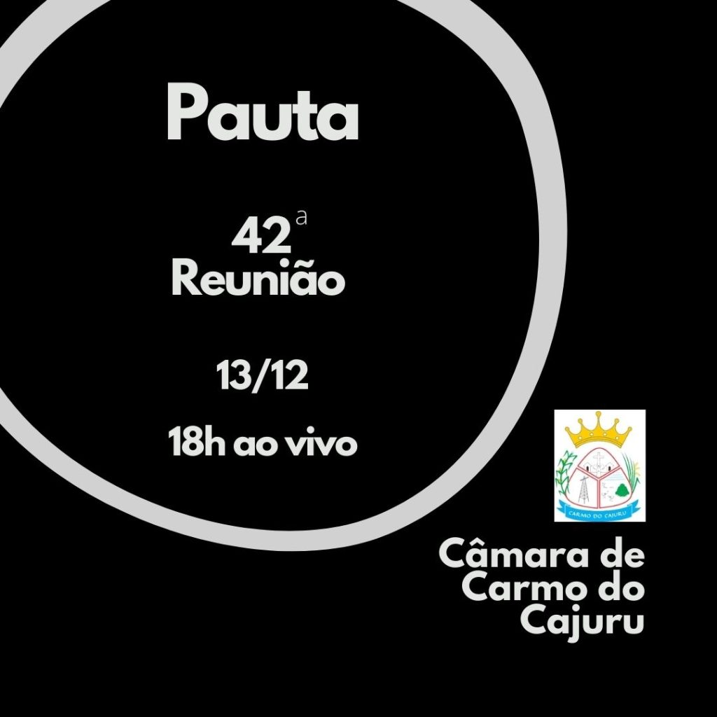Pauta da 42 Reunião Ordinária 2022 Pauta da 42 Reunião Ordinária 2022
