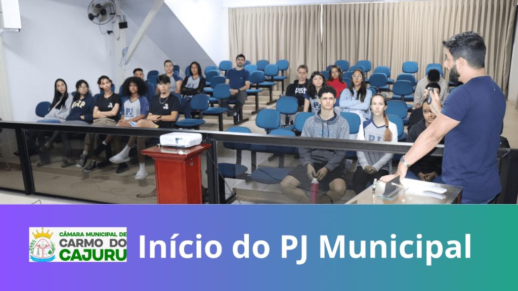 Primeiro encontro do Parlamento Jovem Municipal 2024 Primeiro encontro do Parlamento Jovem Municipal 2024