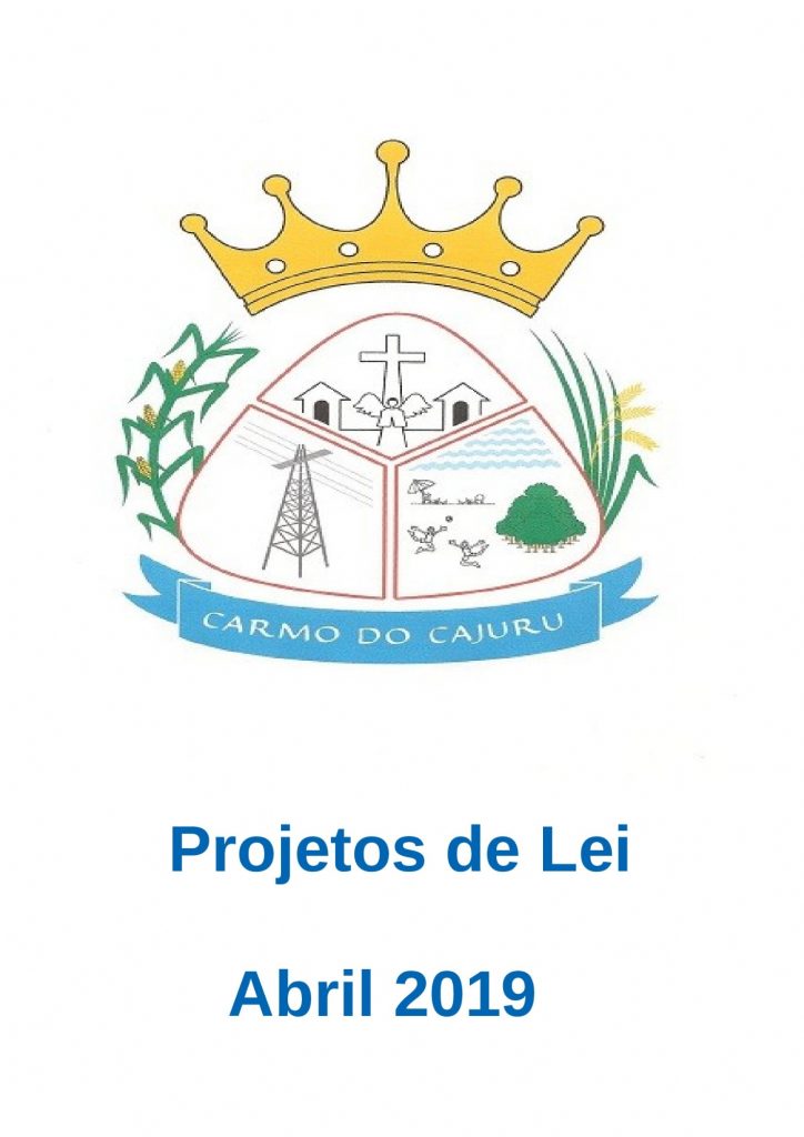 Projetos de Lei Abril 2019