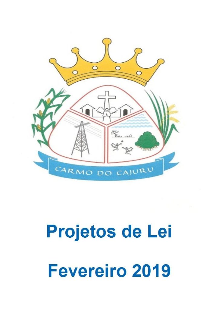 Projetos de Lei de Fevereiro de 2019