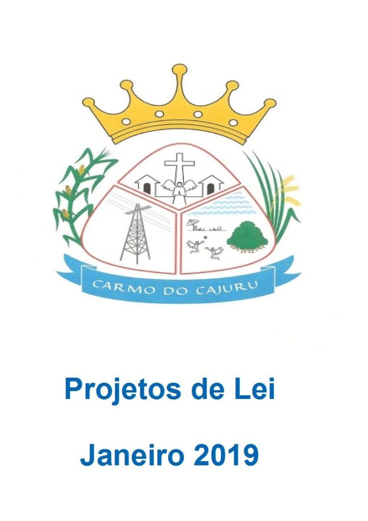 Projetos de Lei Janeiro de 2019