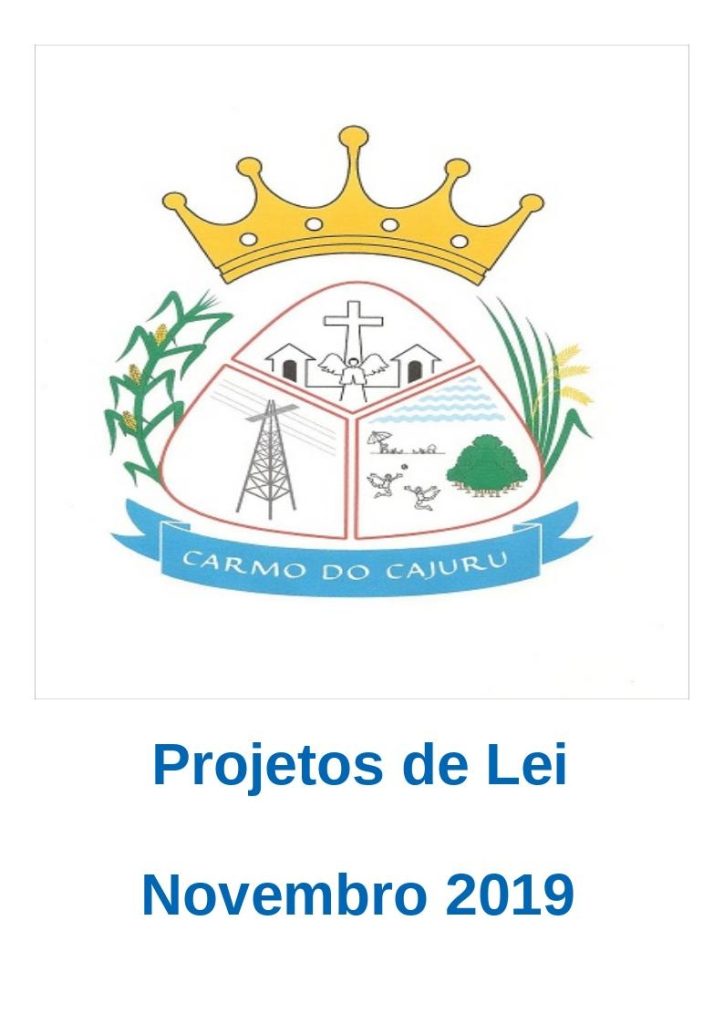 Projetos de Lei Novembro de 2019