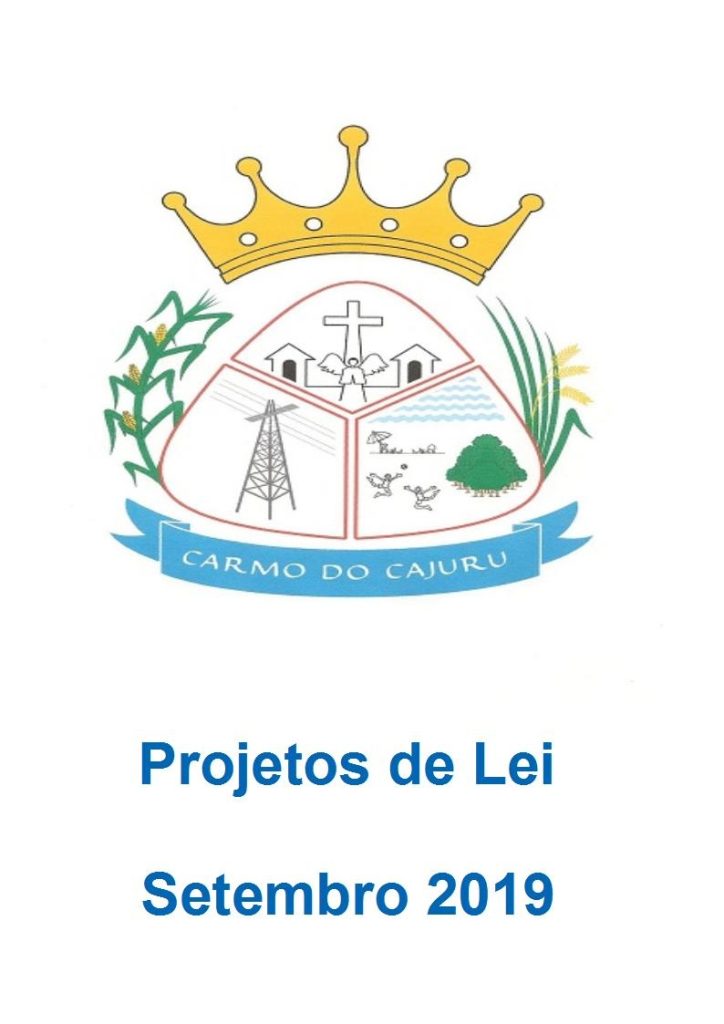 Projetos de Lei Setembro 2019