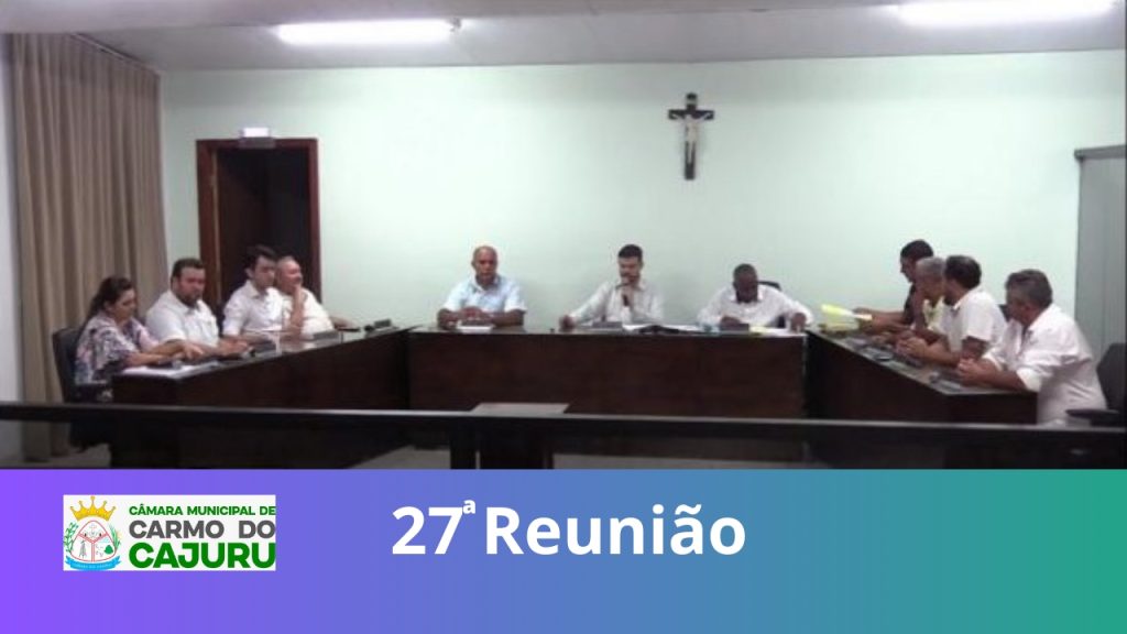 Resultado da 27 Reunião Ordinária 2023