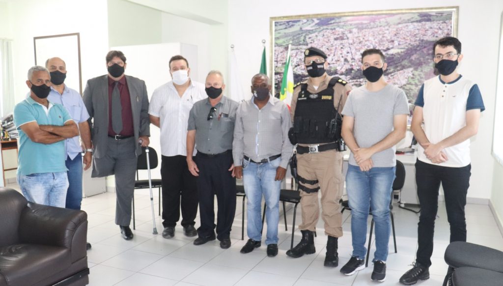 Reunião com a PM sobre investimento na segurança Reunião com a PM sobre investimento na segurança
