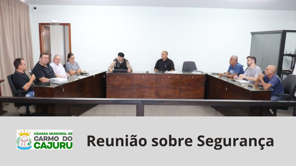 Reunião sobre Segurança Reunião sobre Segurança