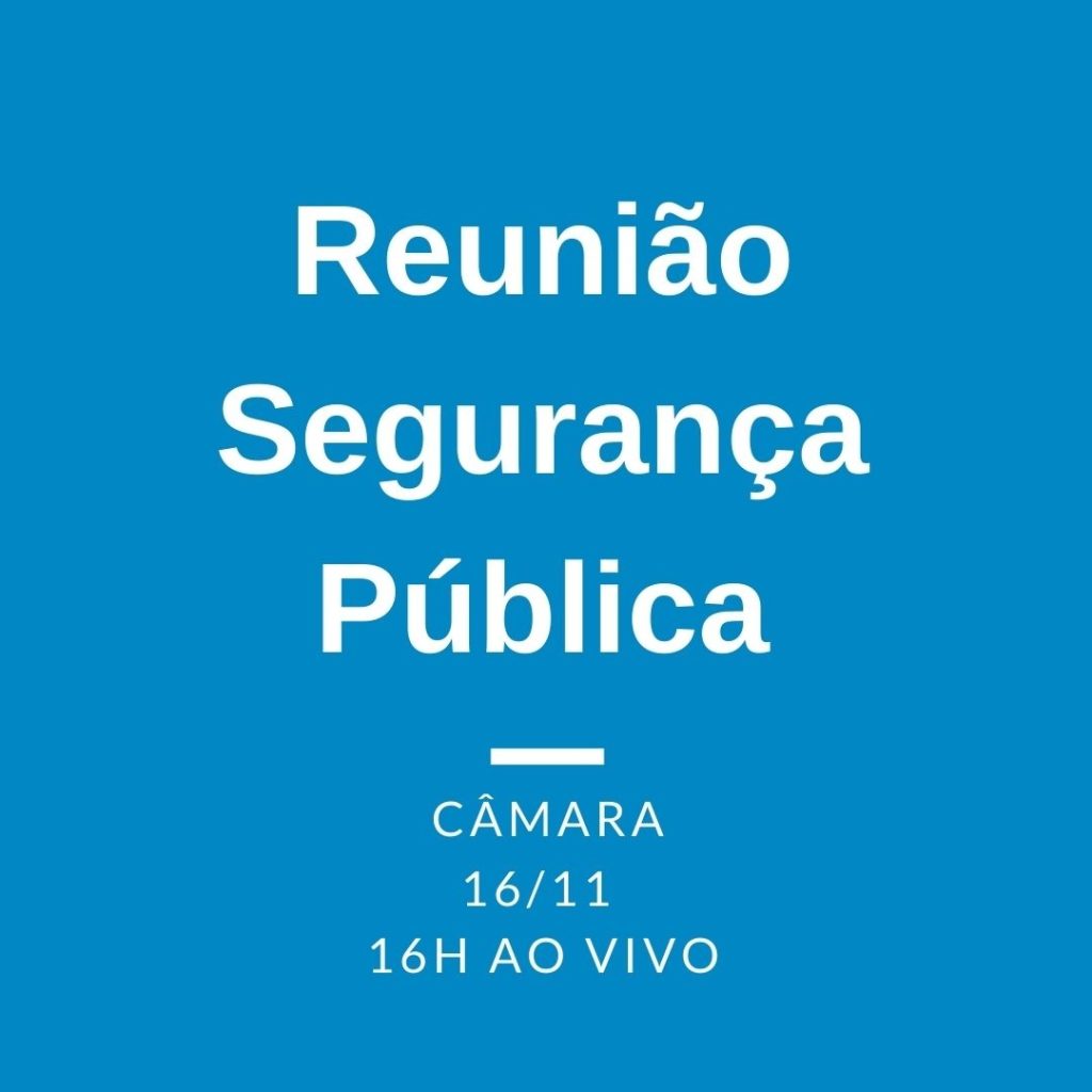 Reunião sobre Segurança Pública