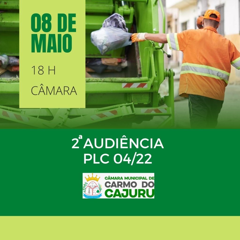 Segunda audiência sobre o PLC 04/22 (Saae/lixo)